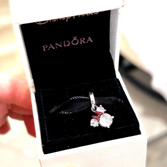 PANDORA Disney Minnie Mouse Silhouette Christmas Dangle Charm w/box - Picture 5 of 10